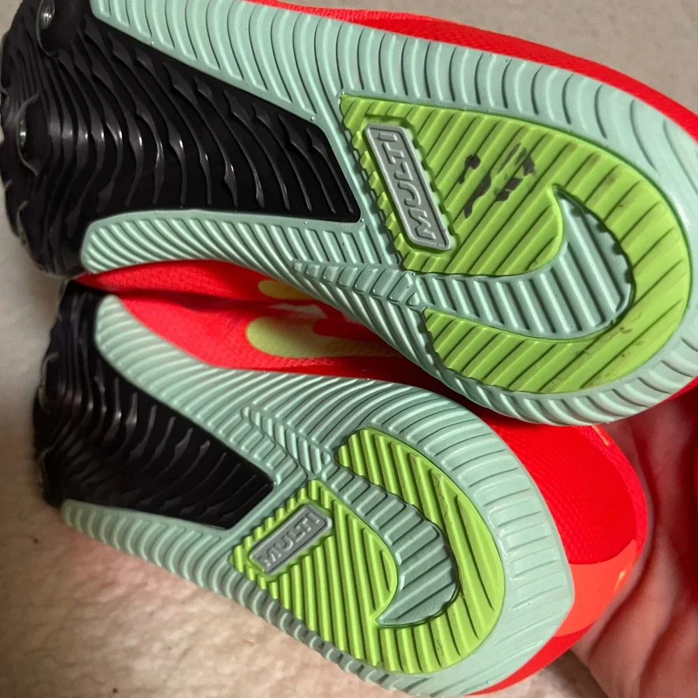 Nike Zoom Rival Multi Track Field Spikes Bright Crimson Volt FZ9664-600 Mens 9.5